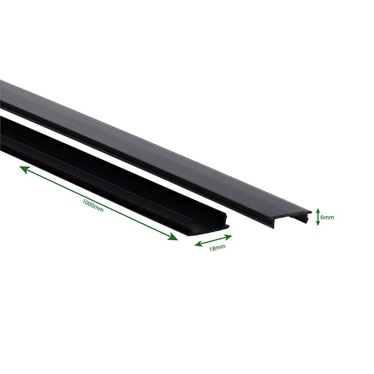 Blindplaat | 3-fase Rail | Zwart