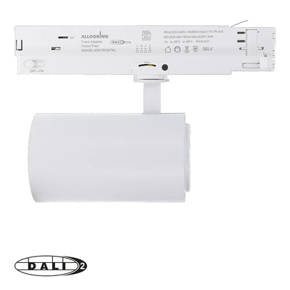 DALI 3-fase Railspot Rosalivo 10W-20W-30W Wit Dimbaar CCT