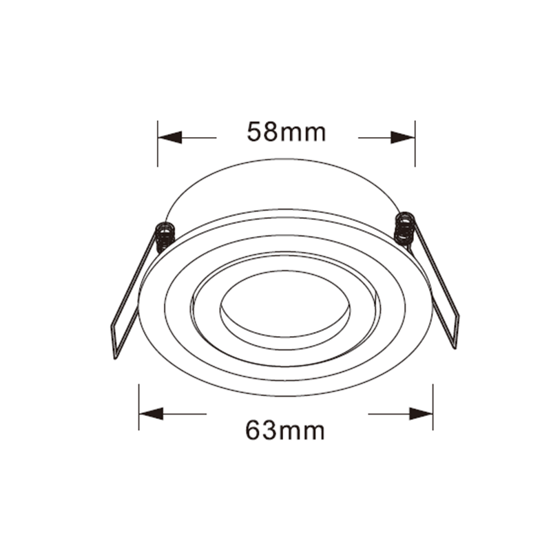 Delaro | Inbouwspot | Kantelbaar | zaagmaat Ø58mm | MR11