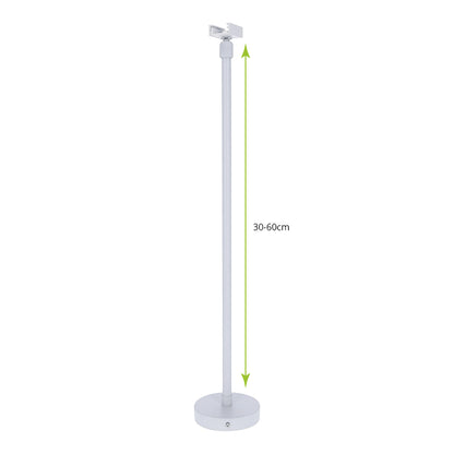 Spanningsrail Ophangsysteem | Draadeind | 30cm/60cm | Wit | 2 Stuks