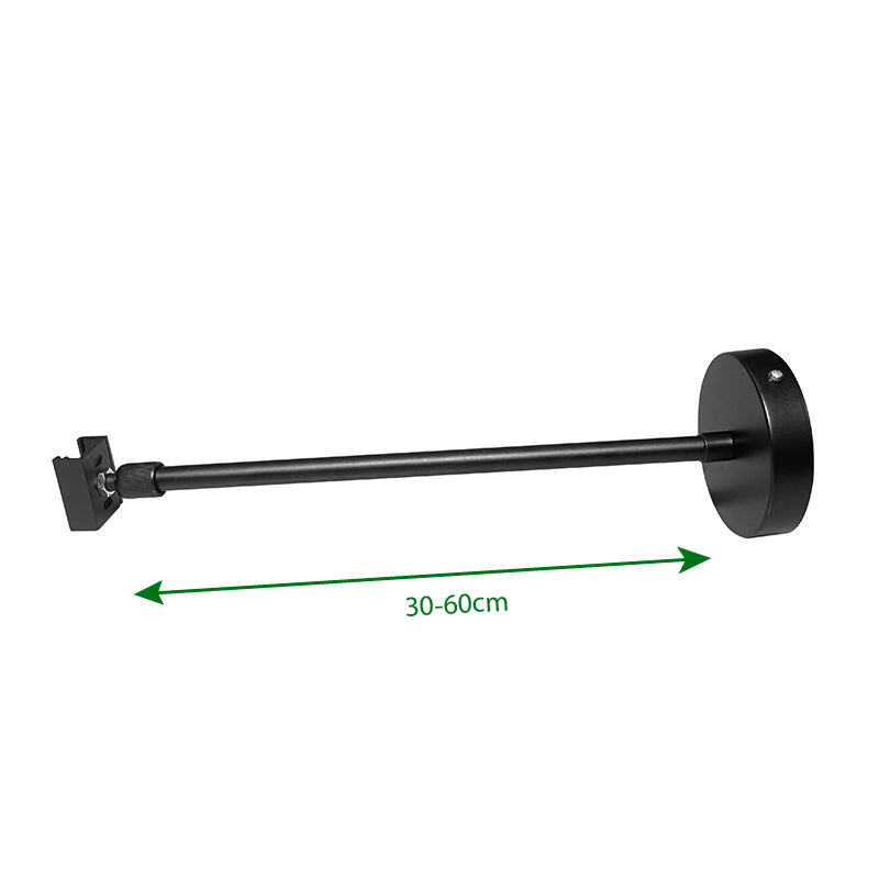 Spanningsrail Ophangsysteem | Draadeind | 30cm/60cm | Zwart | 2 Stuks