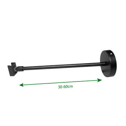 Spanningsrail Ophangsysteem | Draadeind | 30cm/60cm | Zwart | 2 Stuks
