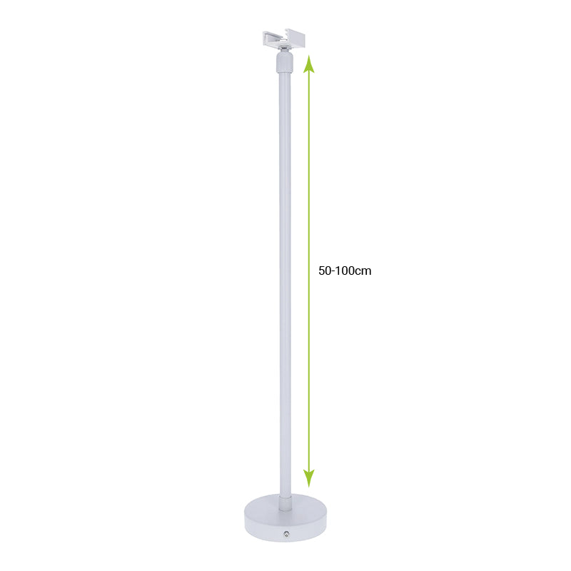 Spanningsrail Ophangsysteem | Draadeind | 50cm/100cm | Wit | 2 Stuks