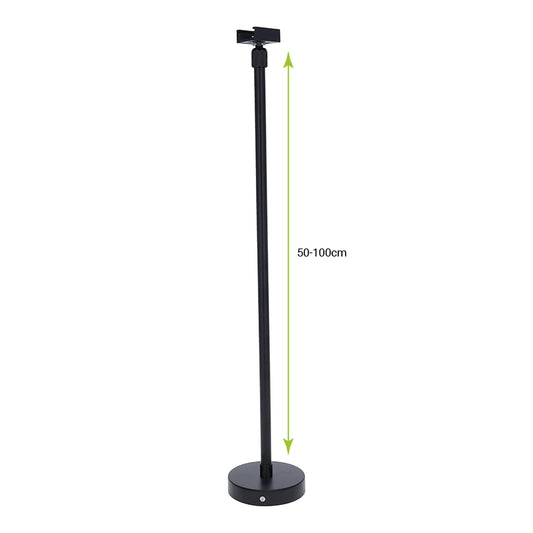 Spanningsrail Ophangsysteem | Draadeind | 50cm/100cm | Zwart | 2 Stuks
