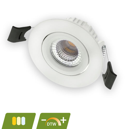 Lumexa Polluxo LED Inbouwspot Slim-Fit 5W Dim2Warm IP54 Zaagmaat Ø55 mm
