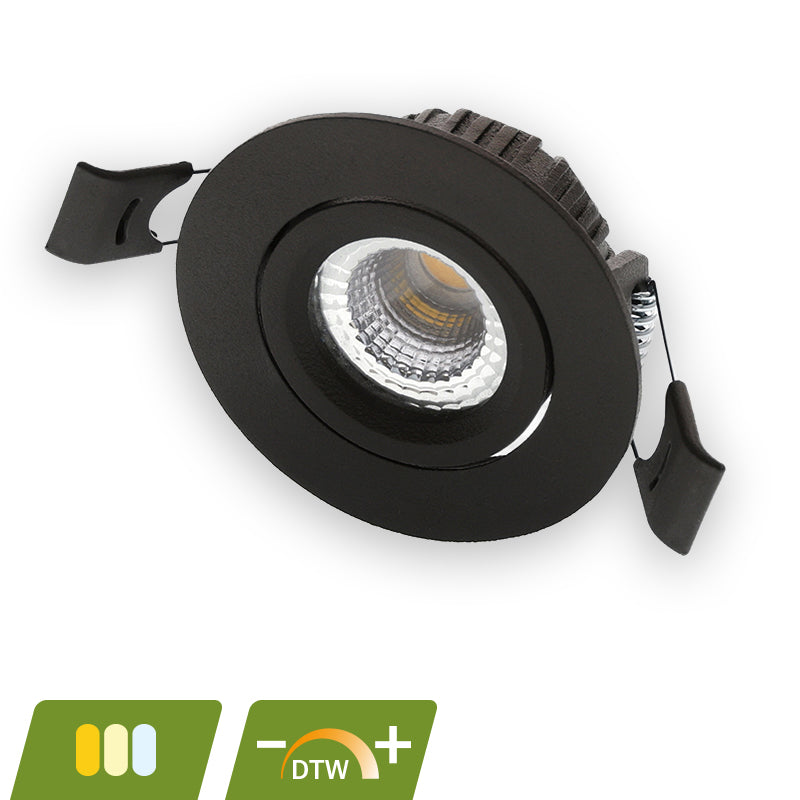 Lumexa Polluxo LED Inbouwspot Slim-Fit 5W Dim2Warm IP54 Zaagmaat Ø55 mm