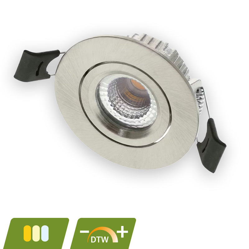 Lumexa Polluxo LED Inbouwspot Slim-Fit 5W Dim2Warm IP54 Zaagmaat Ø55 mm