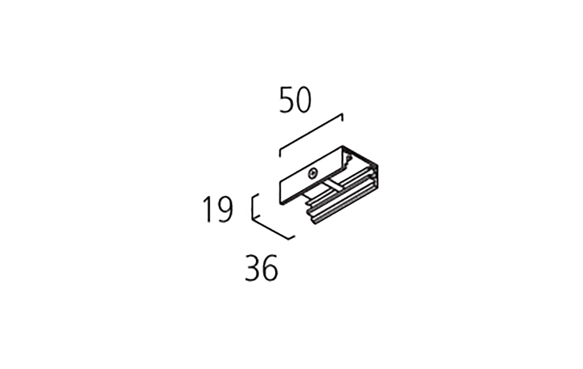 MacBright EUTRAC 3F Montage Clip Rail Aluminium icm 88-000-0