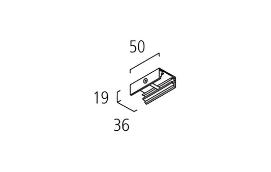 MacBright EUTRAC 3F Montage Clip Rail Aluminium icm 88-000-0