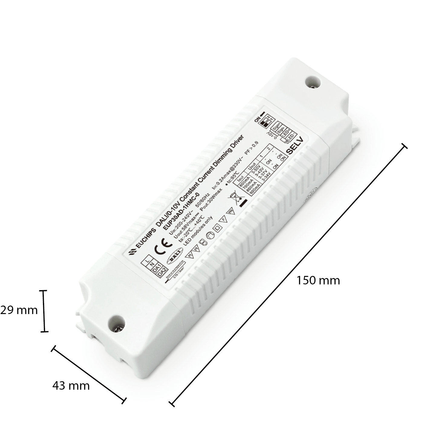 1-10V | DALI | Constant Current | Dimbaar | Driver | 15W