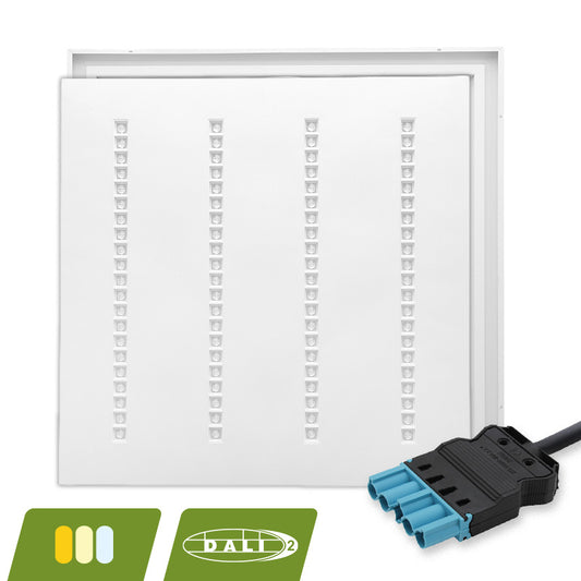 Louvre LED Paneel Novavo Wit 60x60cm DALI CCT