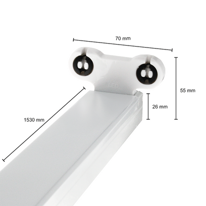 Raxo | TL-armatuur | 150cm | G13 | 2 TL-buizen | IP22