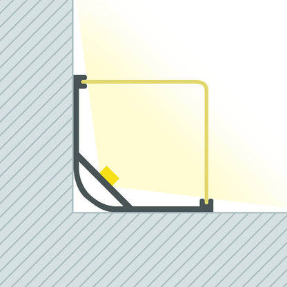 Lumexa Aluminium Driehoekig Profiel 2m voor LED-strip tot 20mm