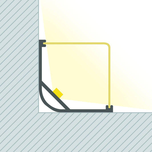 Lumexa Aluminium Driehoekig Profiel 2m voor LED-strip tot 20mm