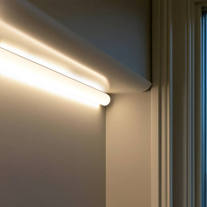 Lumexa Aluminium hoekprofiel 1m met cirkelvormige cover voor LED-strip tot 10 mm