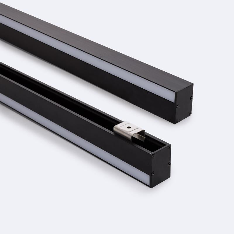 Lumexa Aluminium Profiel Dubbelzijdige Verlichting 2m Zwart voor LED-strip tot 10 mm