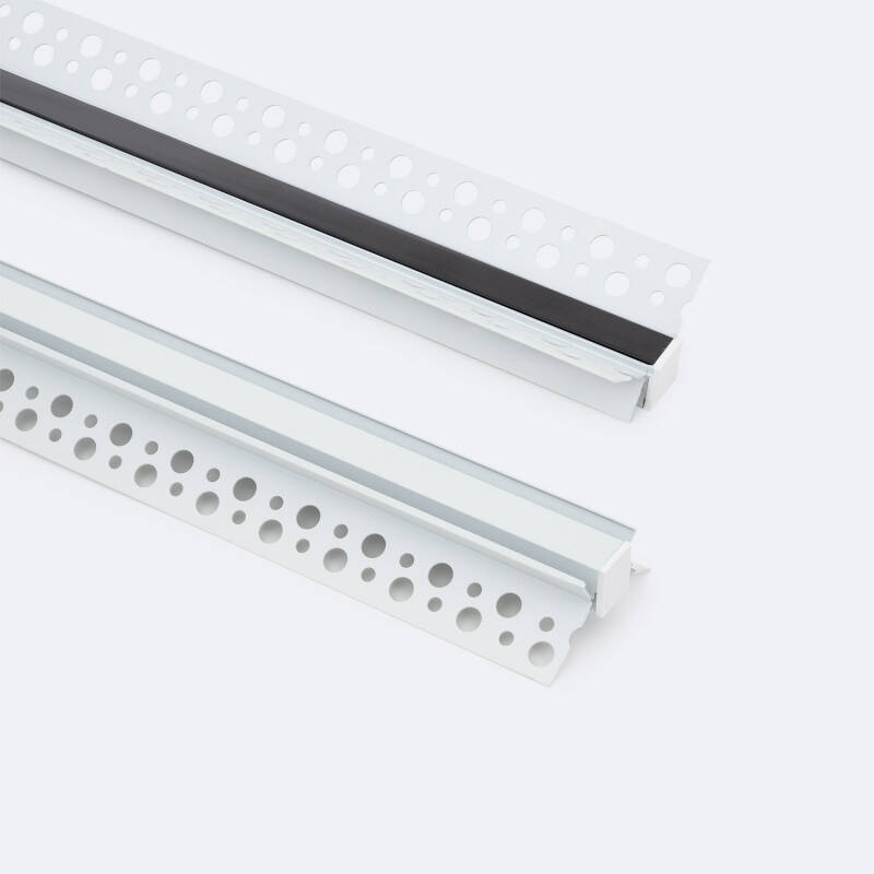 Lumexa Aluminium Profiel Gips/Pladur inbouw voor binnenhoek LED-strip tot 9 mm