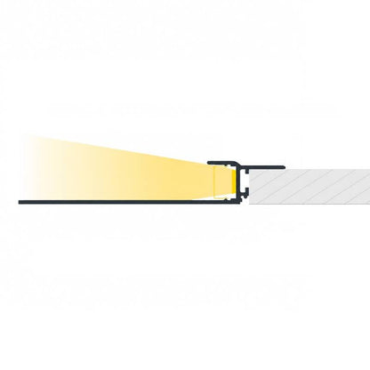 Lumexa Aluminium Profiel Gips/Pladur Integratie voor LED-strip tot 12 mm