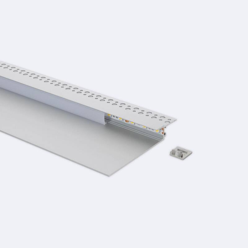 Lumexa Aluminium Profiel Gips/Pladur Integratie voor LED-strip tot 12 mm