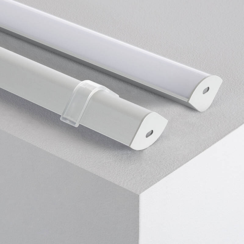 Aluminium profiel hoek rond | voor LED-strip tot 20mm