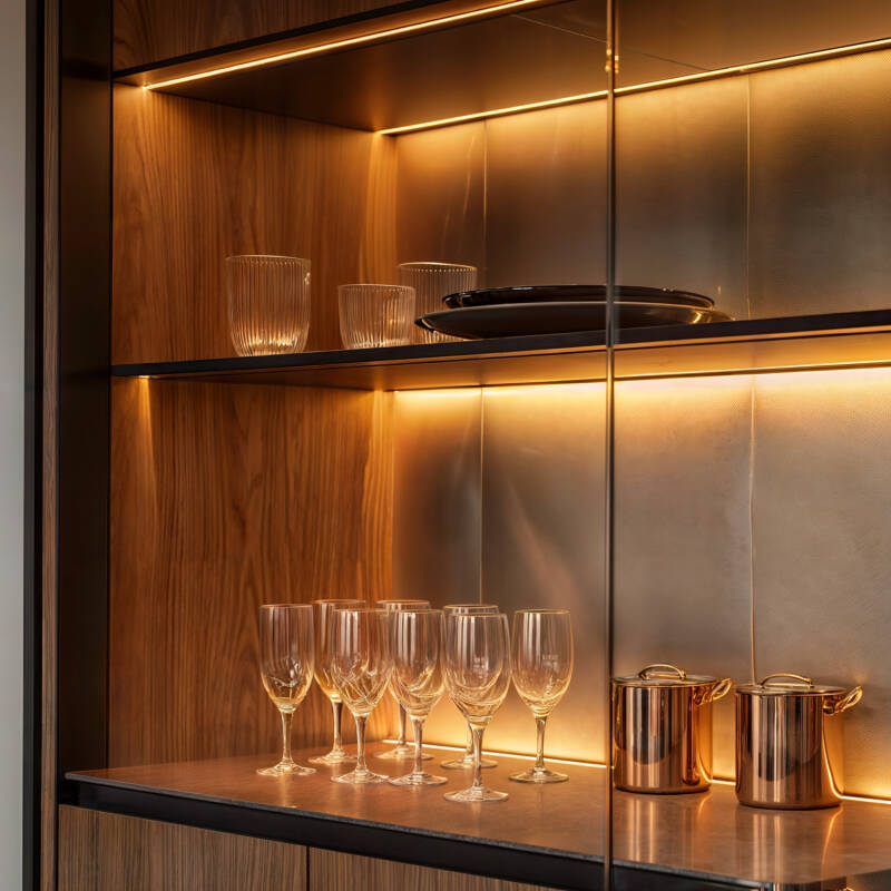 Lumexa Aluminium Profiel Inbouw voor Dubbele LED-strip tot 18 mm