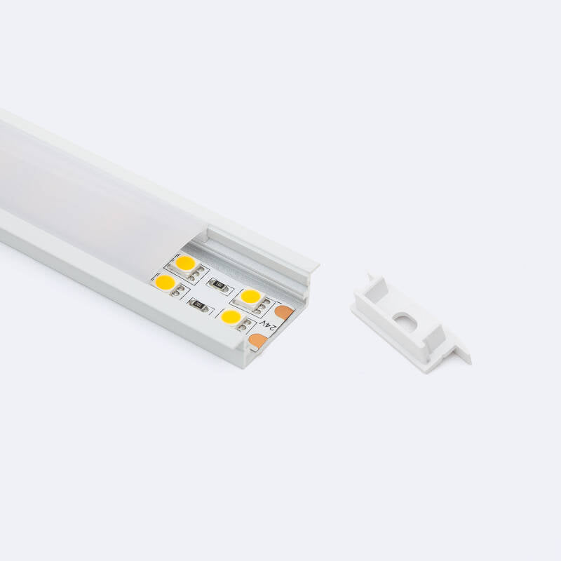 Lumexa Aluminium Profiel Inbouw voor Dubbele LED-strip tot 18 mm