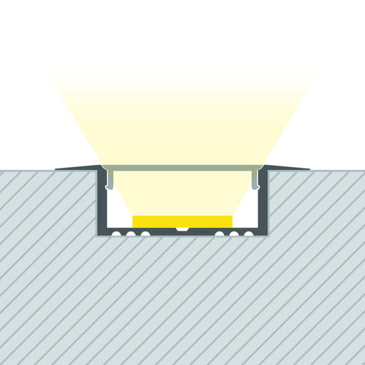Lumexa Aluminium Profiel Inbouw voor LED-strip tot 31 mm