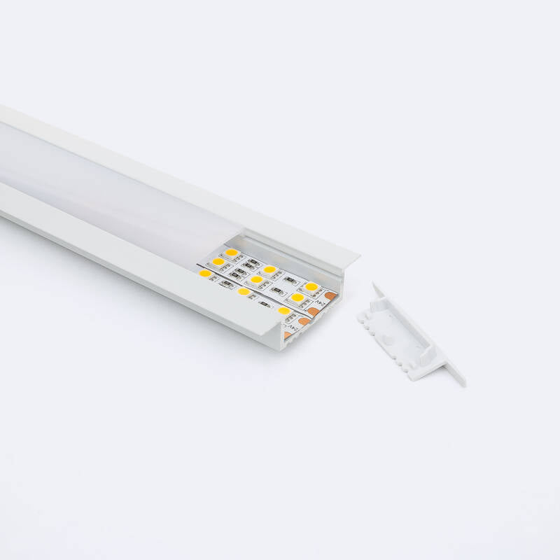 Aluminium profiel inbouw | voor LED-strip tot 31mm