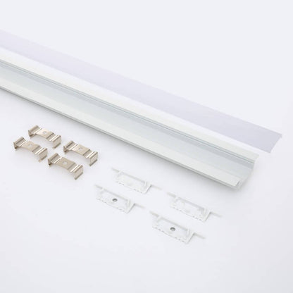 Aluminium profiel inbouw | voor LED-strip tot 31mm