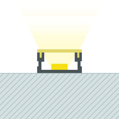 Lumexa Aluminium profiel Opbouw 2 m voor LED-strip tot 10 mm