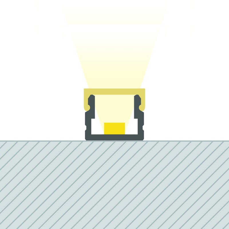 Lumexa Aluminium Profiel Opbouw 2 m voor LED-strip tot 6 mm