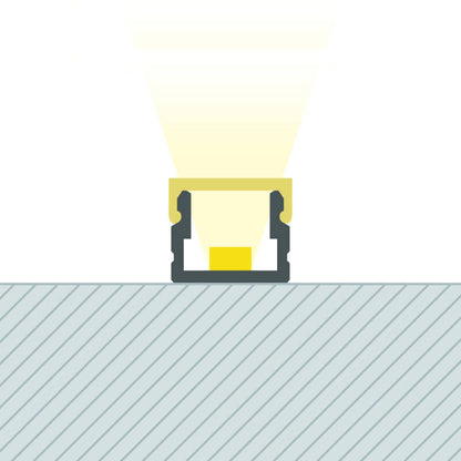 Lumexa Aluminium Profiel Opbouw 2 m voor LED-strip tot 6 mm