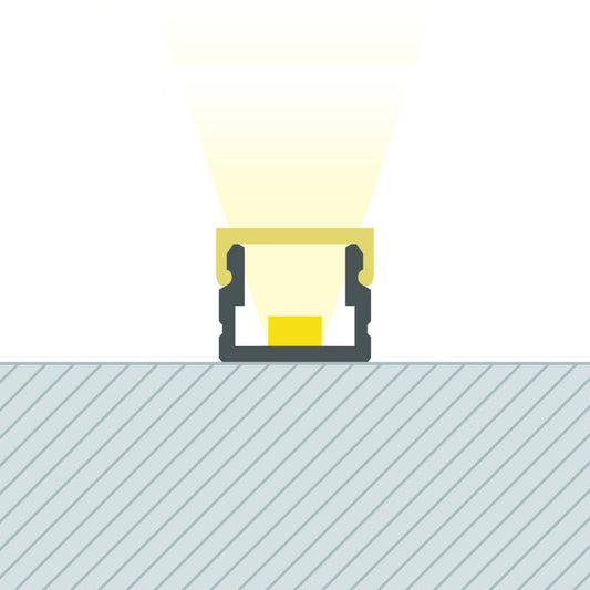 Lumexa Aluminium Profiel Opbouw 2 m voor LED-strip tot 6 mm