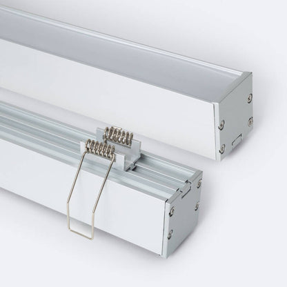 Aluminium profiel opbouw clip-on verzonken | voor LED-strip tot 24mm