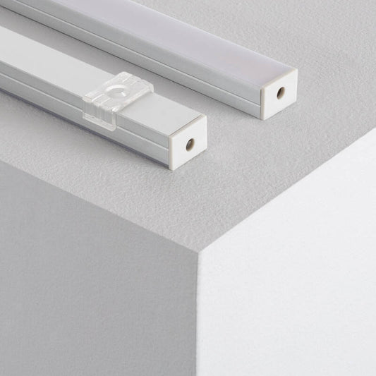 Lumexa Aluminium profiel Opbouw met doorlopende afdekking voor LED-strip tot 16 mm