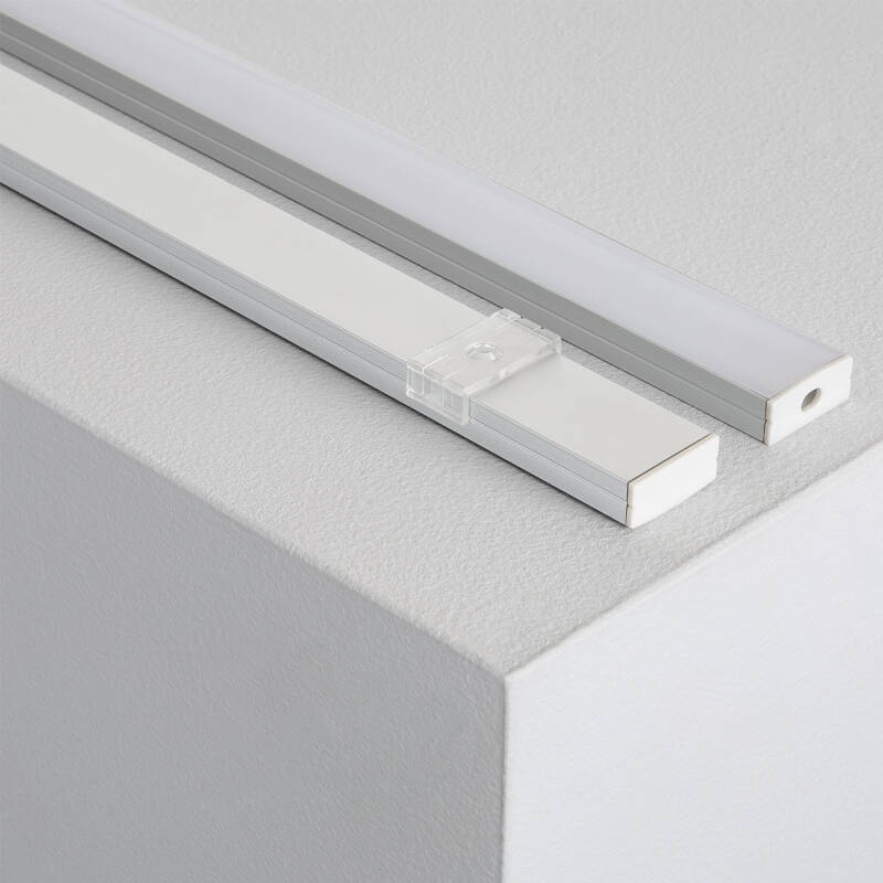 Aluminium profiel opbouw | voor dubbele LED-strip tot 20mm