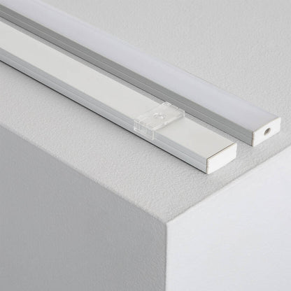 Aluminium profiel opbouw | voor dubbele LED-strip tot 20mm