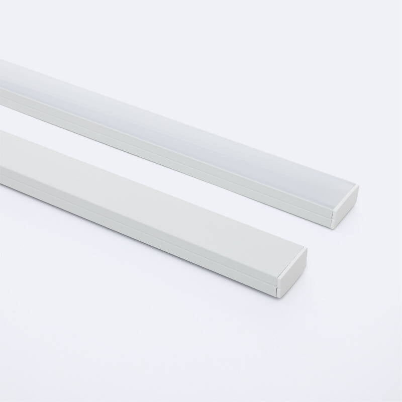 Aluminium profiel opbouw | voor dubbele LED-strip tot 20mm