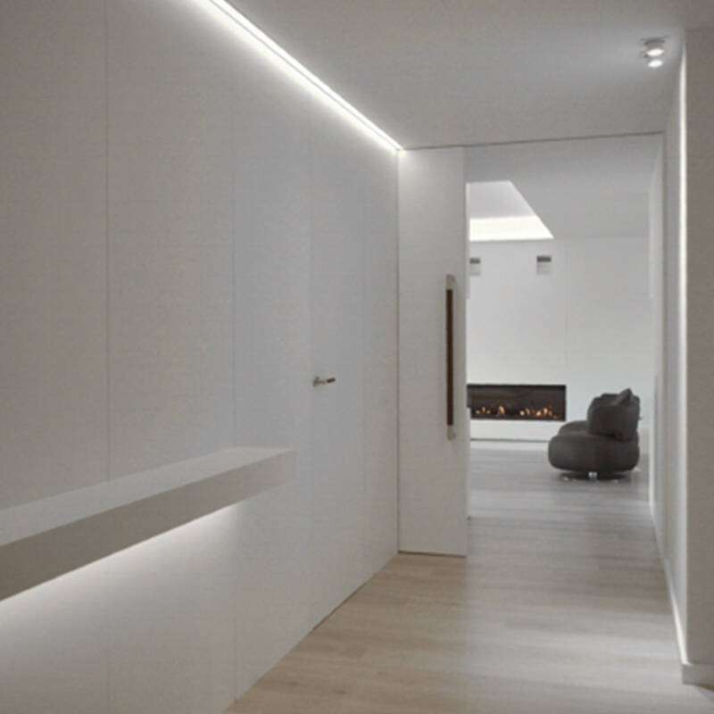 Aluminium profiel opbouw | voor dubbele LED-strip tot 20mm