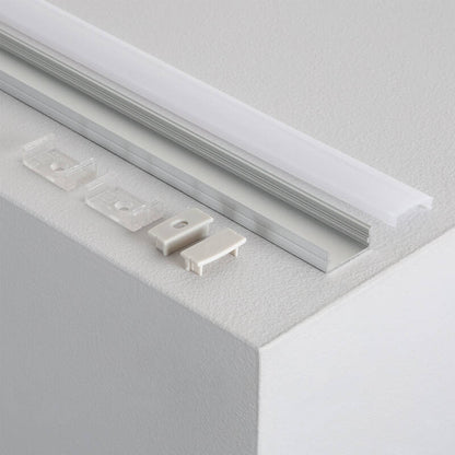 Aluminium profiel opbouw | voor dubbele LED-strip tot 20mm