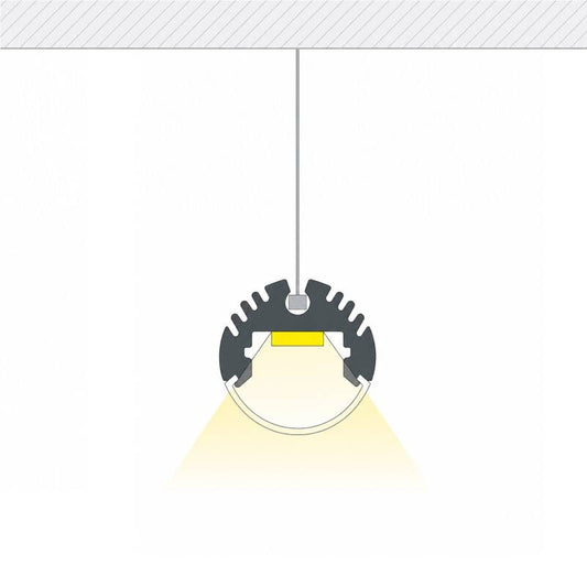 Lumexa Aluminium Profiel Rond Hangend voor LED-strip tot 11 mm