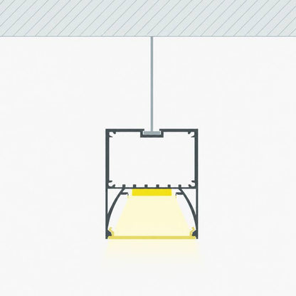 Lumexa Aluminium Profiel Sixe Opbouw en Hangend voor LED-strip tot 22 mm