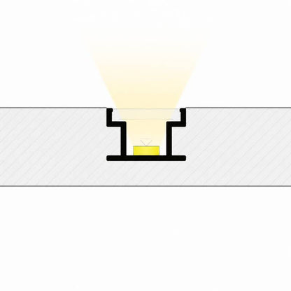 Lumexa Aluminium vloerprofiel voor LED-strip tot 10 mm