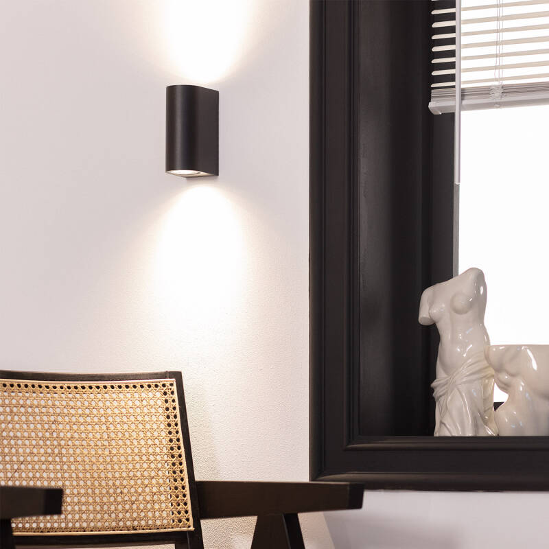 Lumexa Galavo Buiten Wandlamp Up/Down Zwart 2x GU10