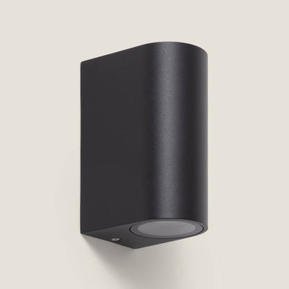 Lumexa Galavo Buiten Wandlamp Up/Down Zwart 2x GU10