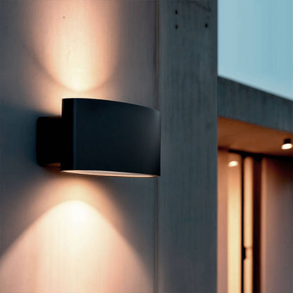 Lumexa Mashavo LED Buiten Wandlamp 15W Rechthoekig Zwart