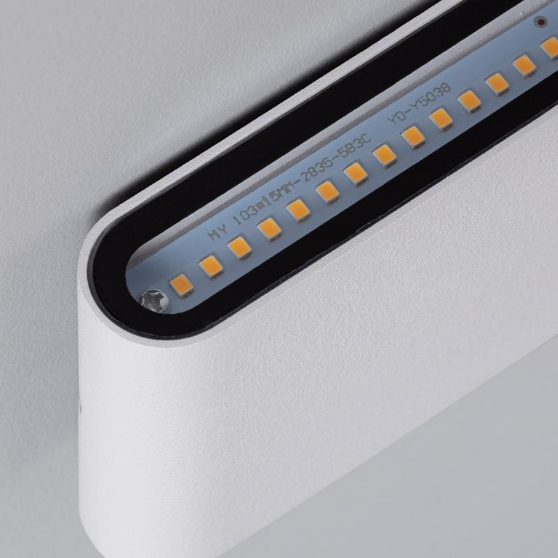 Lumexa Lumano LED Buiten Wandlamp Up/Down 6W Vierkant Wit IP65