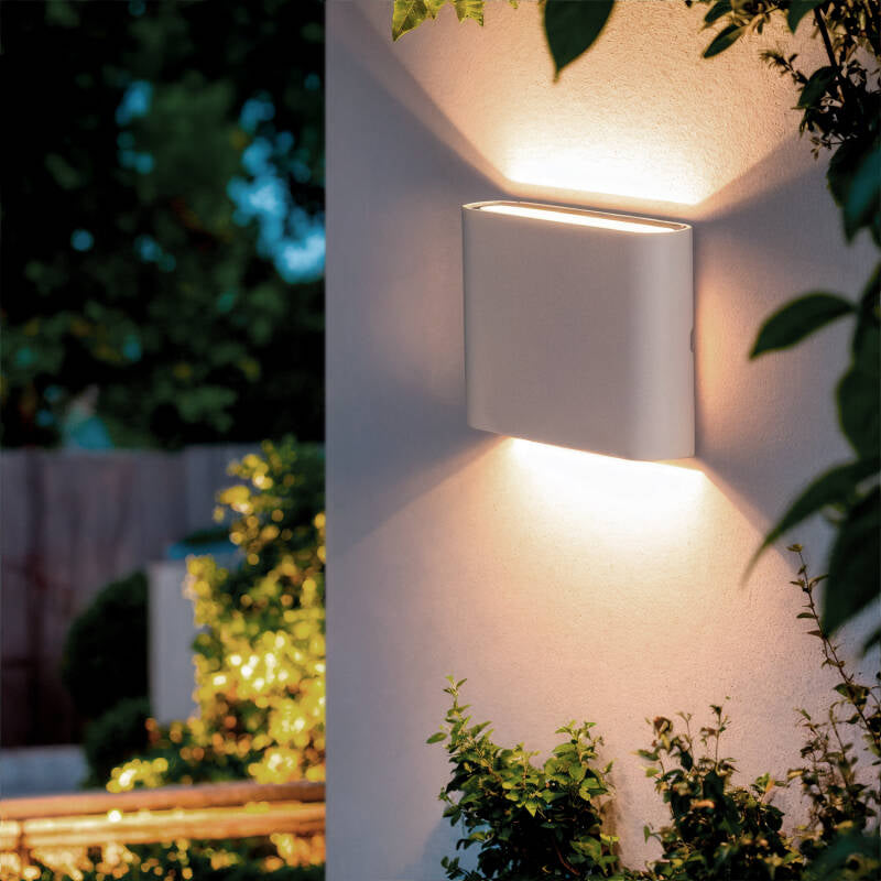 Lumexa Lumano LED Buiten Wandlamp Up/Down 6W Vierkant Wit IP65