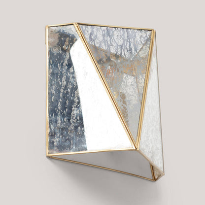Mattaro wandlamp metaal glas goud