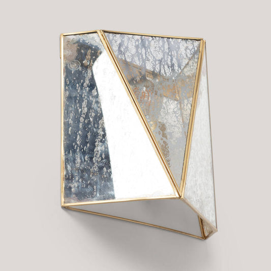 Mattaro wandlamp metaal glas goud